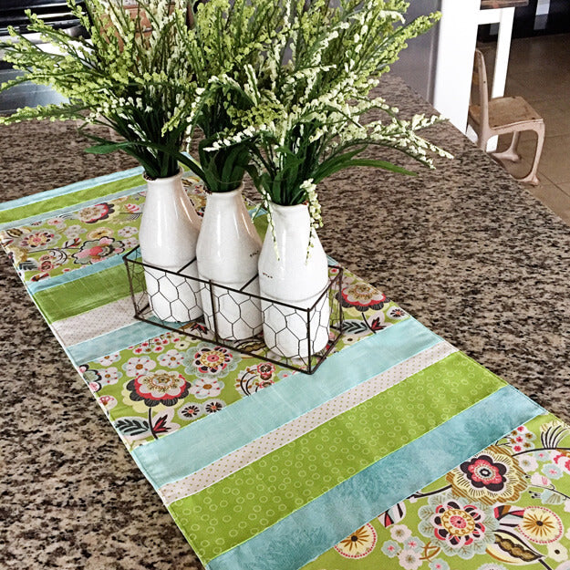 One Hour Strippy Table Runner Pattern