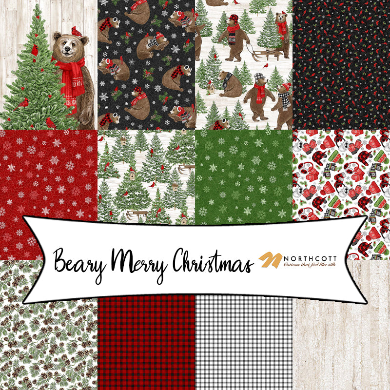 Beary Merry Christmas by Deborah Edwards for Northcott Fabrics