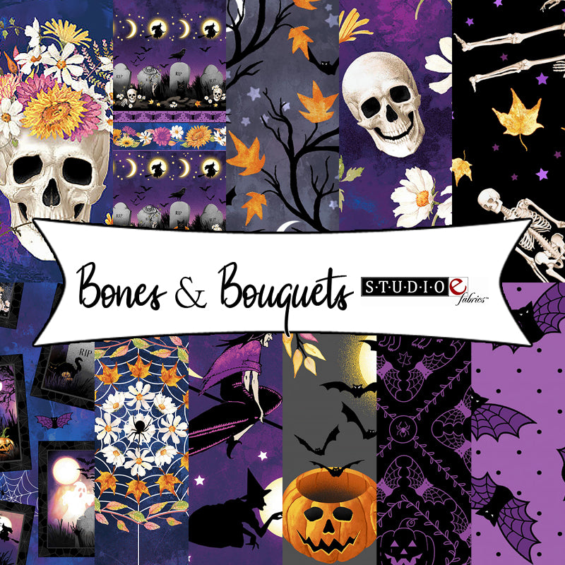 Bones and Bouquets by Kathleen Francour for Studio E Fabrics