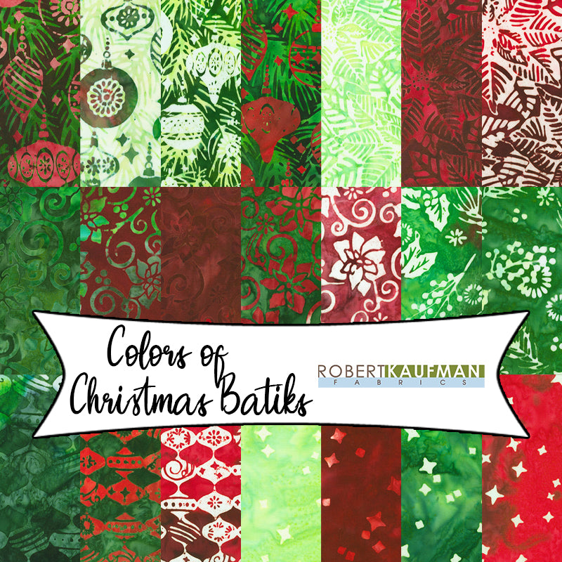 Colors of Christmas Batiks from Robert Kaufman Fabrics