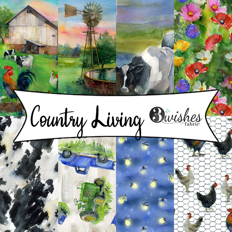 Country Living by John Keeling for 3 Wishes Fabric