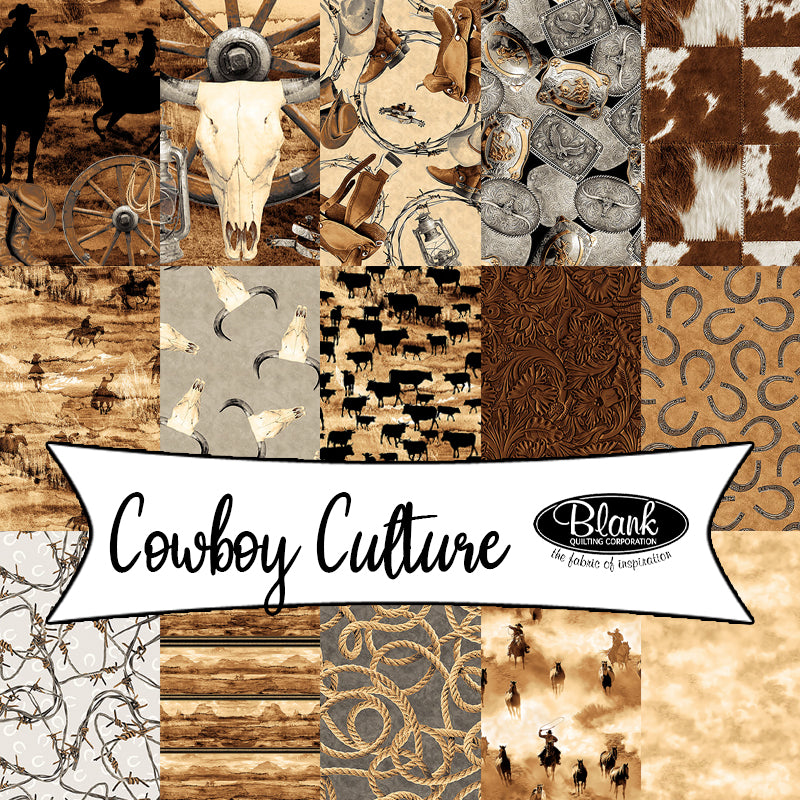 Cowboy Culture by Urban Essence Designs for Blank Quilting