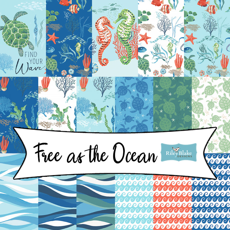 Free as the Ocean by Lisa Audit for Riley Blake Designs
