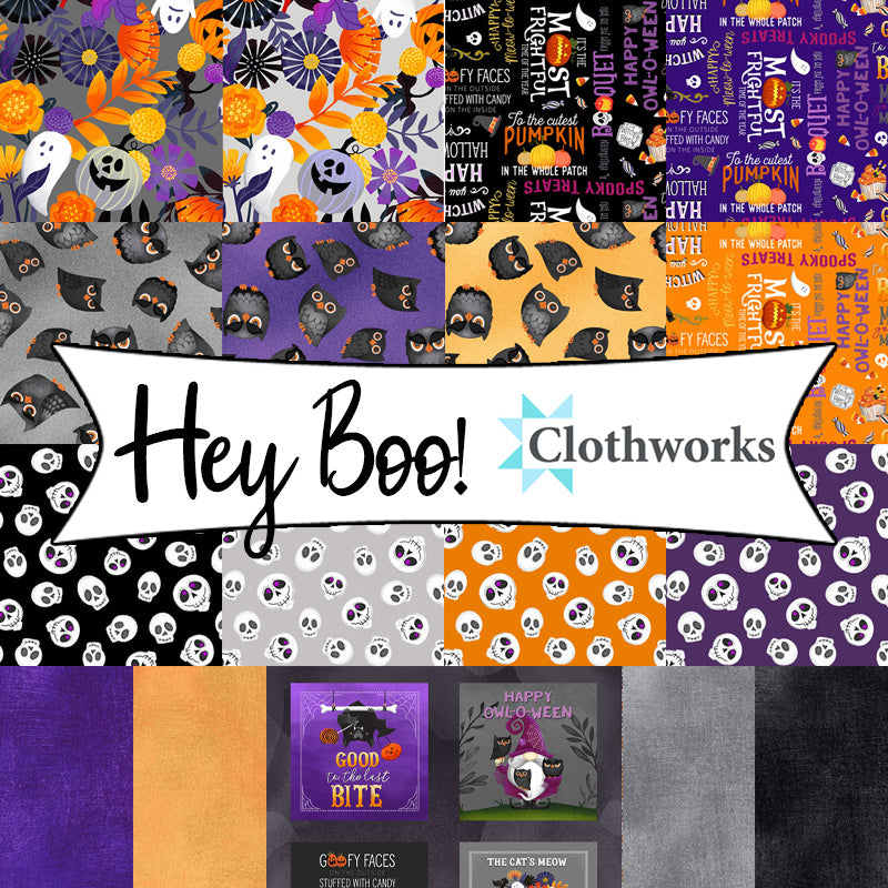 Hey Boo! by Michael Zindell for Clothworks Fabrics