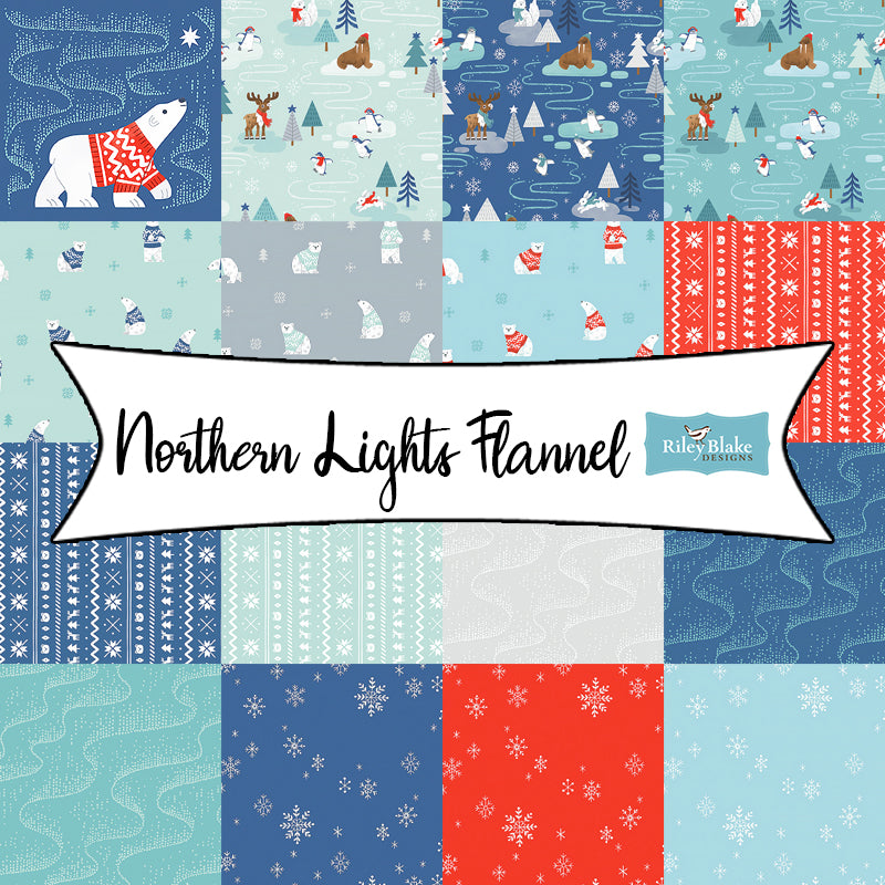 Northern Lights Flannel by Natàlia Juan Abelló for Riley Blake Designs