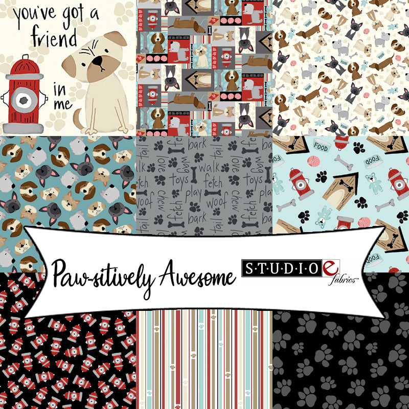 Paw-sitively Awesome by Sweet Cee Creative for Studio E Fabrics