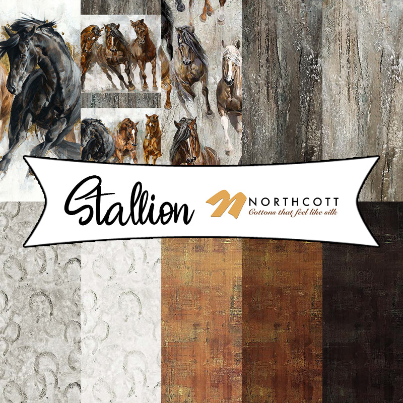 Stallion by Elise Genest for Northcott Fabrics
