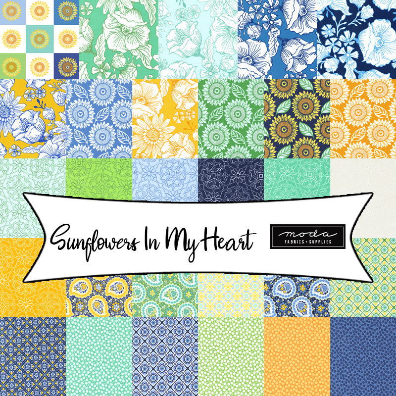 Sunflowers In My Heart by Kate Spain for Moda Fabrics