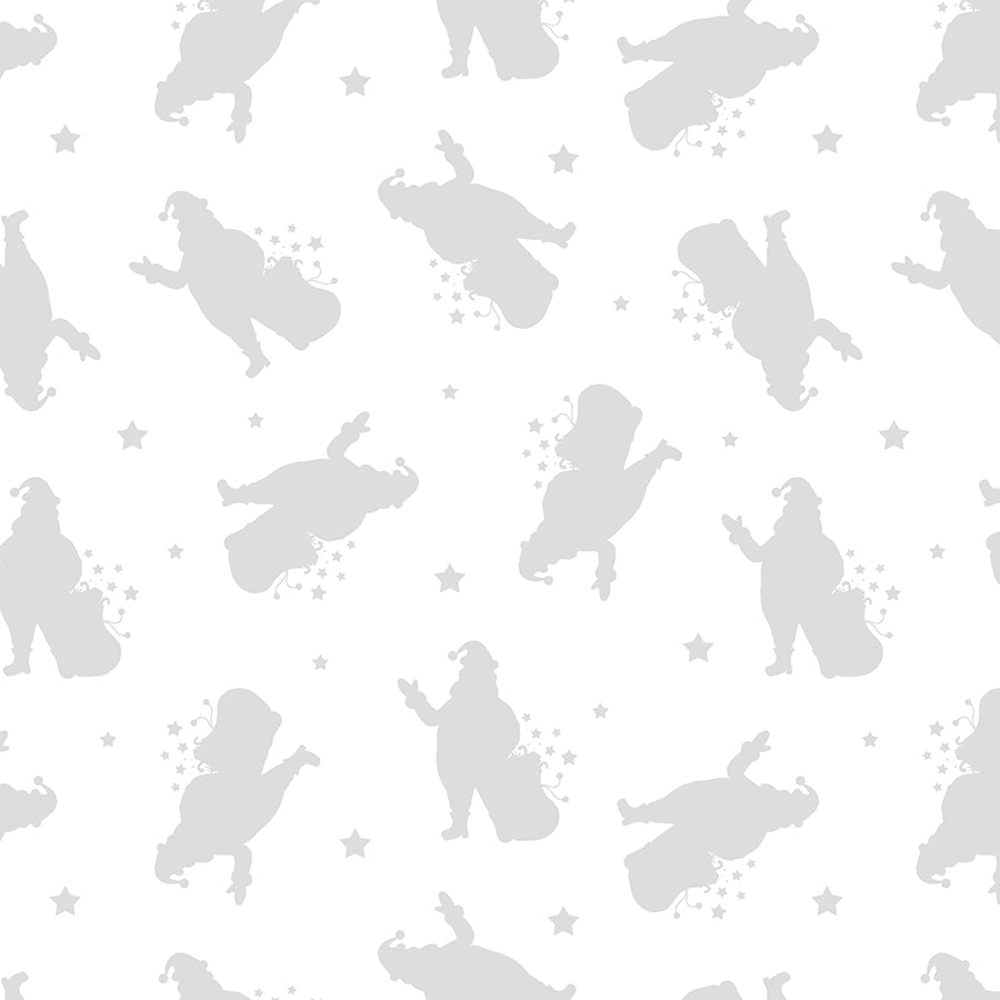 Essentials Stocking Stuffers Santa Toss White on White Wilmington