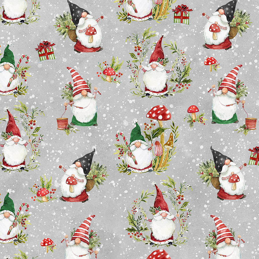 Kit de courtepointe ~ Merry Gnome-ments ~ 62 x 80 po. Édredon de grand Kit de courtepointe ~ Merry Gnome-ments ~ 62 x 80 po. Édredon de grand