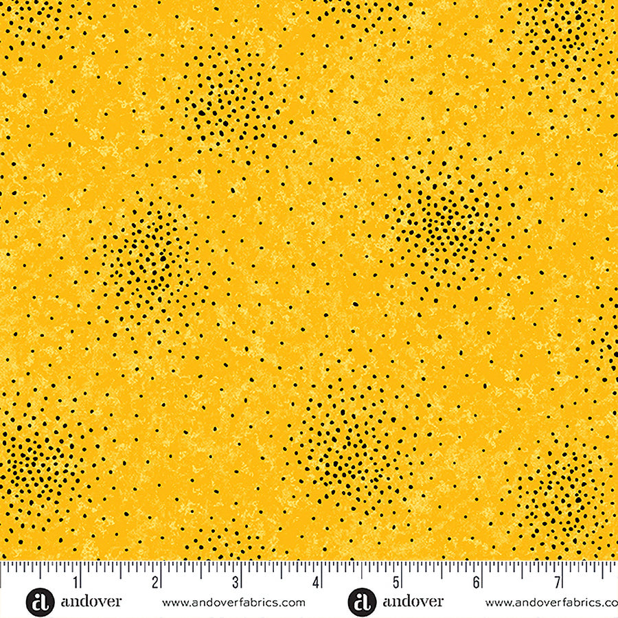 Sunflower Meadow Texture Dot Yellow