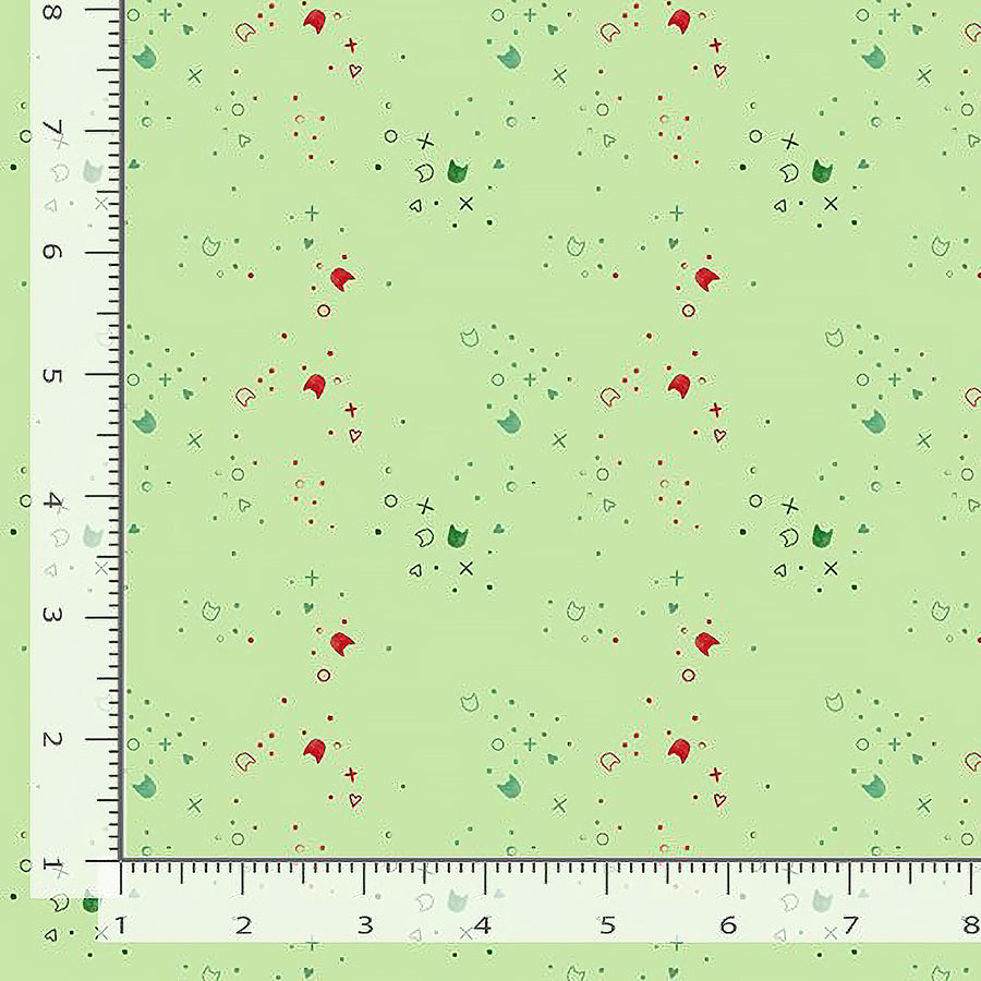 Kitty Litter Wintergreen Dear Stella Fort Worth Fabric Studio