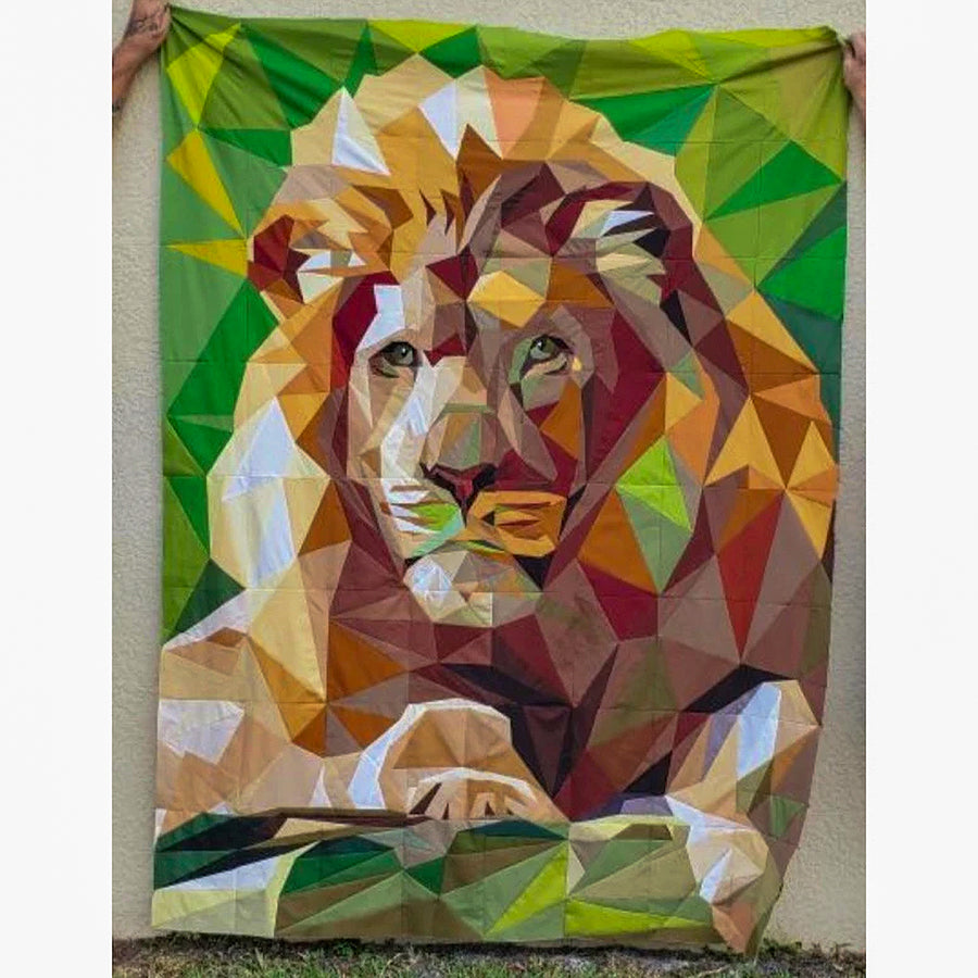 Legit Lion Foundation Paper Pieced Quilt Pattern by Legit Kits Design Fort Worth Fabric Studio