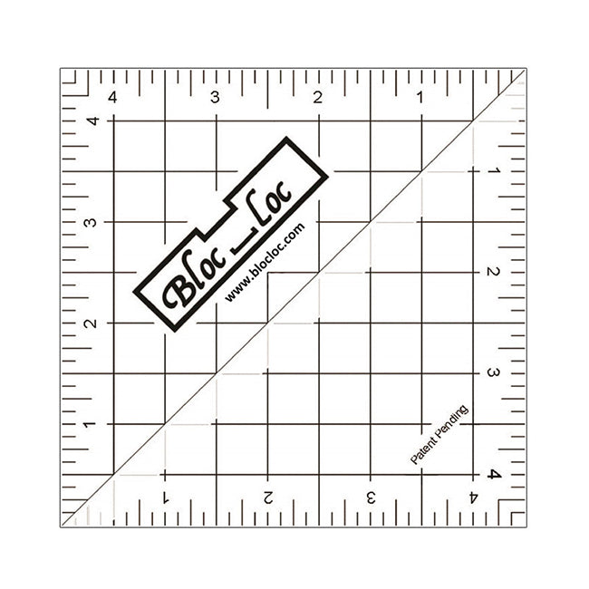 Bloc Loc Half Square Triangle Ruler 4.5"