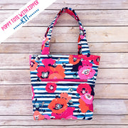 Poppy Tote with Zipper Pocket Sewing Pattern – Fort Worth Fabric Studio