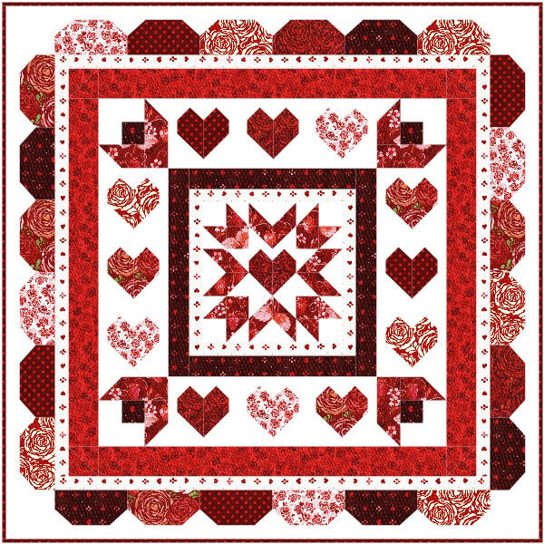 2018 Love Throughout the Year Valentine Mystery Quilt Pattern