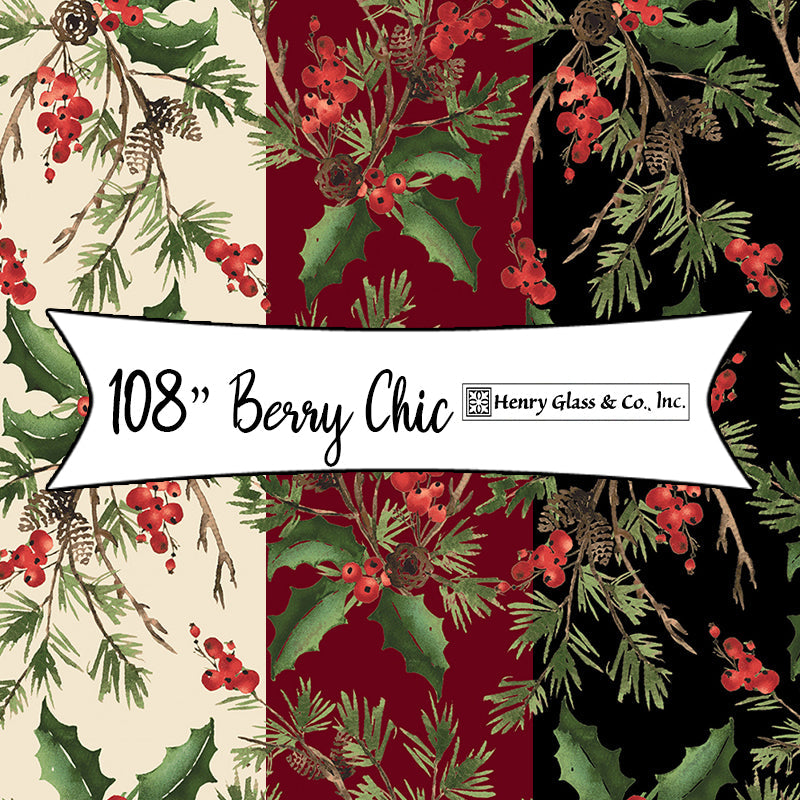 108" Berry Chic by Pattern Wheel Studio for Henry Glass Fabrics