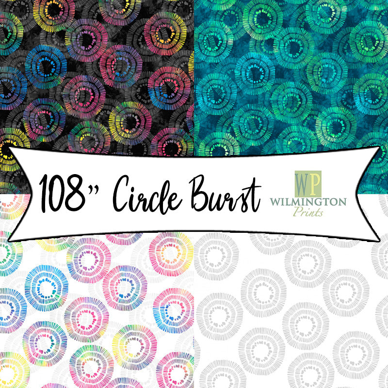 108" Circle Burst by Wilmington Prints