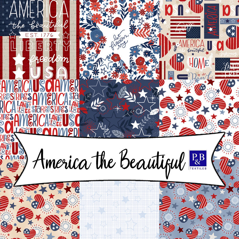 America the Beautiful by Loni Harris for P&B Textiles