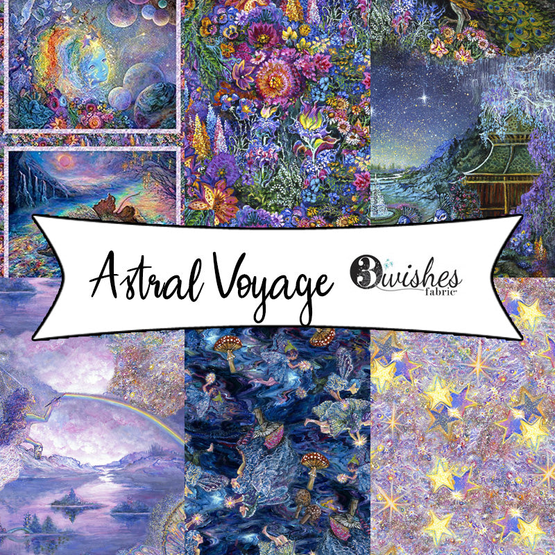 Astral Voyage by Josephine Wall for 3 Wishes Fabric