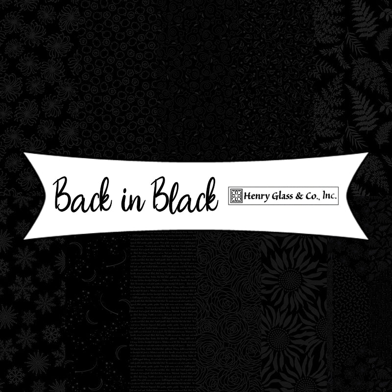 Back in Black by Goldi L. Studio for Henry Glass Fabrics