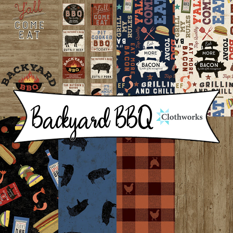 Backyard BBQ designed by Dan DiPaolo for Clothworks Fabrics