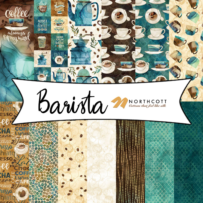 Barista by Deborah Edwards &amp; Melanie Samra for Northcott Fabrics