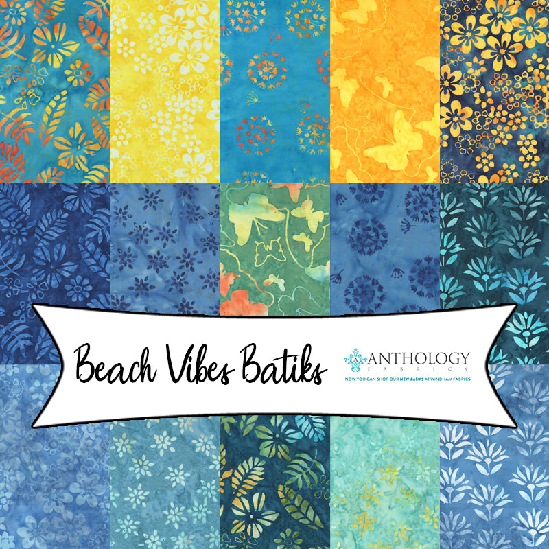 Beach Vibes Batiks by Jacqueline de Jonge for Anthology Batiks