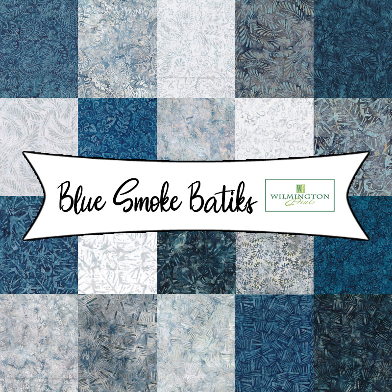 Blue Smoke Batiks from Wilmington Prints