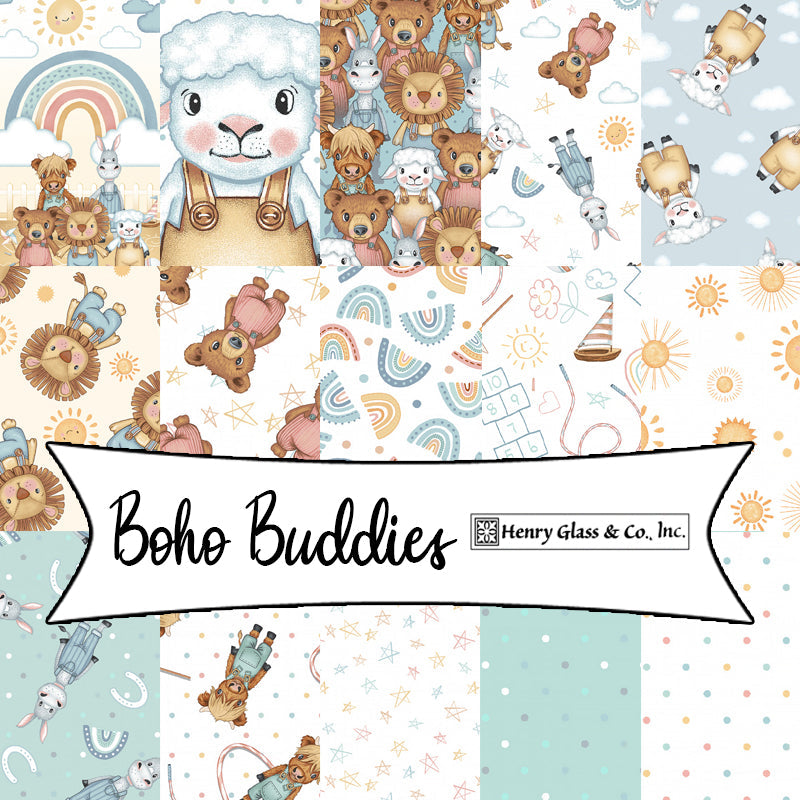 Boho Buddies by Sharon Kuplack for Henry Glass Fabrics