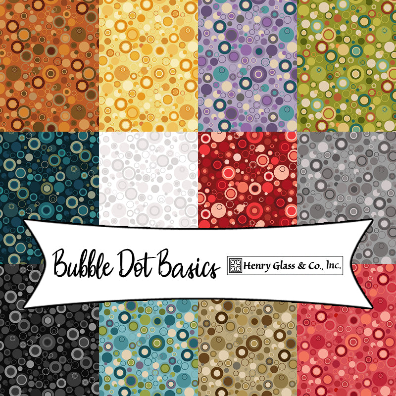 Bubble Dot Basics by Leanne Anderson for Henry Glass Fabrics Fort
