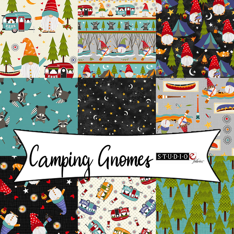 Camping Gnomes by Lori Nawyn for Studio E Fabrics