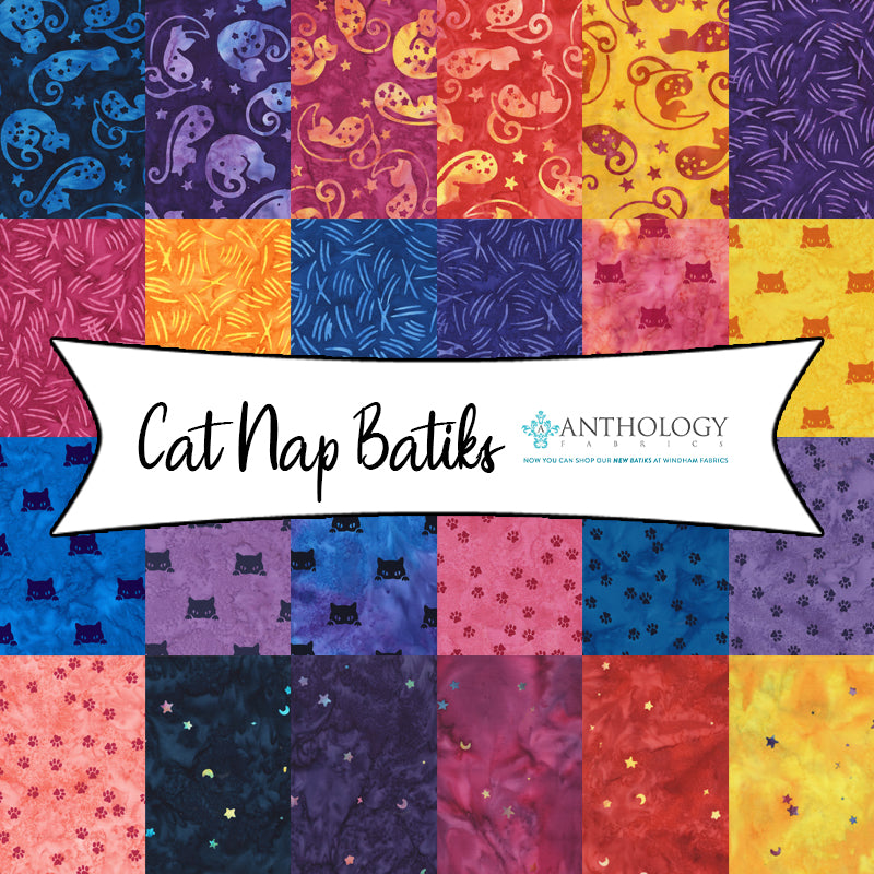 Cat Nap Batiks from Anthology Batiks