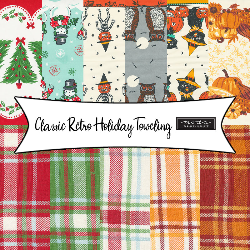 Classic Retro Holiday Toweling by Stacy Iest Hsu for Moda Fabrics