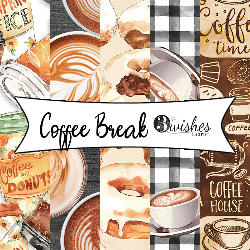 Coffee Break by Scott Barnes for 3 Wishes Fabrics