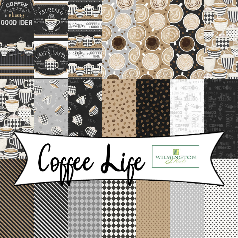 Coffee Life by Jennifer Pugh for Wilmington Prints
