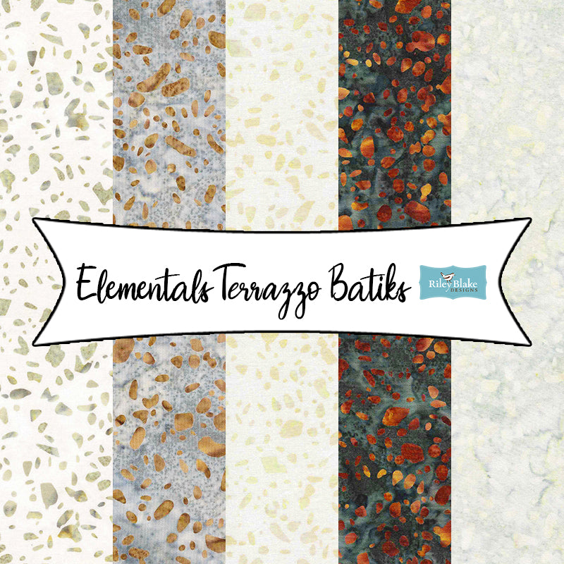 Elementals Terrazzo Batiks from Riley Blake Designs