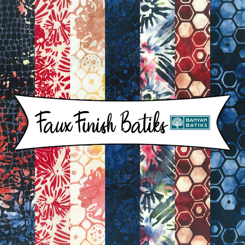 Faux Finish Batiks from Banyan Batiks Studio