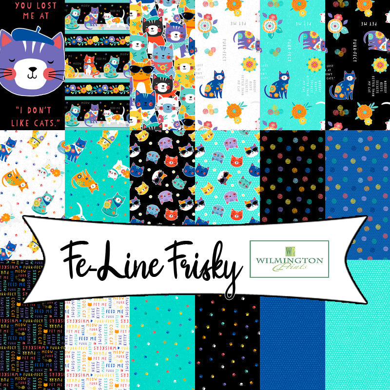 Fe-Line Frisky by Anne Rowan for Wilmington Prints