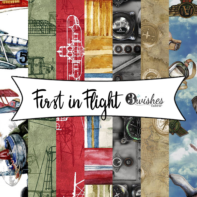 First in Flight by Michael Moon for 3 Wishes Fabric