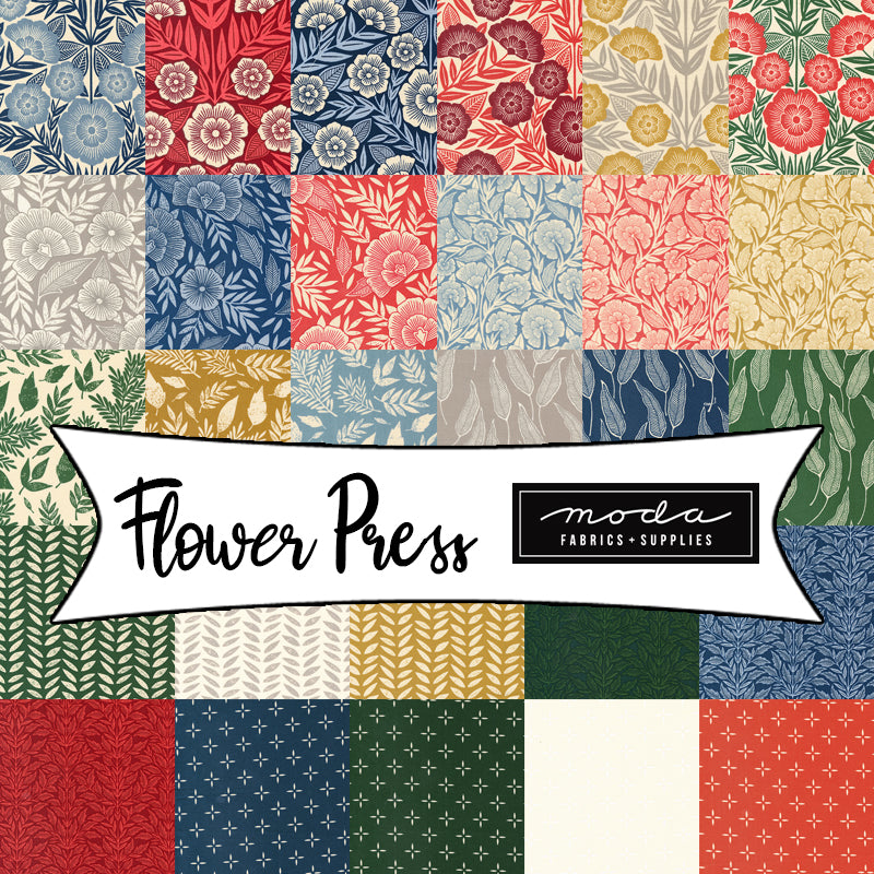 Flower Press by Katharine Watson for Moda Fabrics