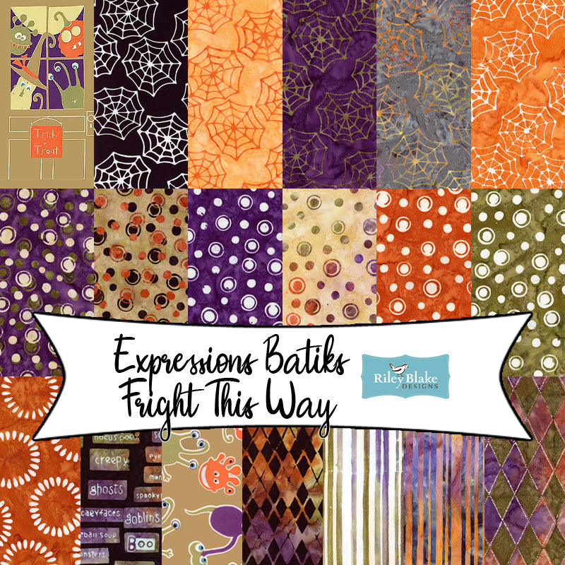 Expressions Batiks Fright This Way by Sandy Gervais for Riley Blake Designs