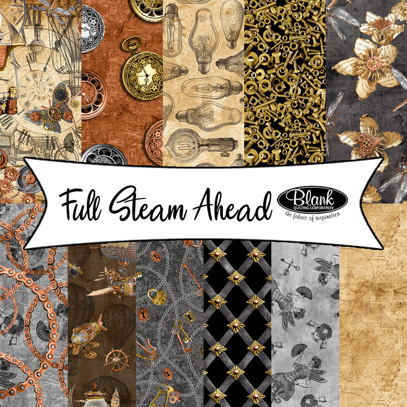 Full Steam Ahead by Urban Essence Designs for Blank Quilting