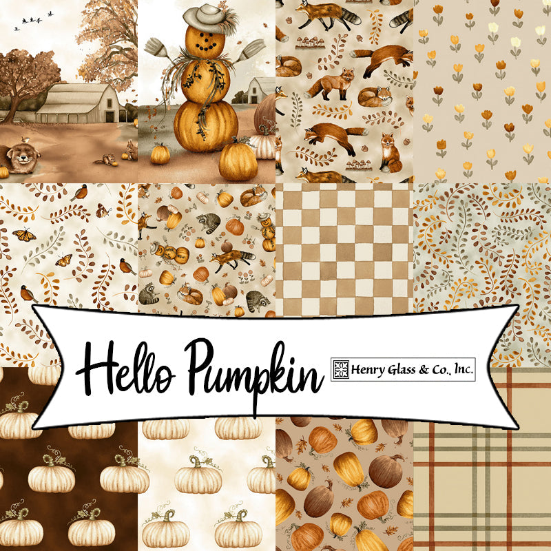 Hello Pumpkin by Dawn Rosengren for Henry Glass Fabrics