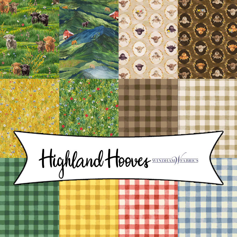 Highland Hooves by Whistler Studios for Windham Fabrics