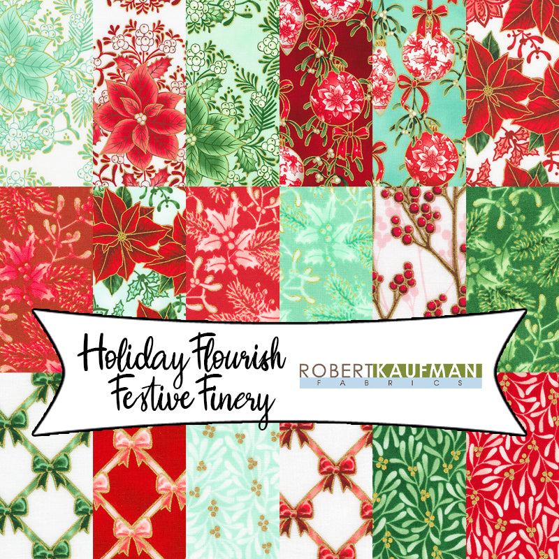 Holiday Flourish Festive Finery from Robert Kaufman Fabrics