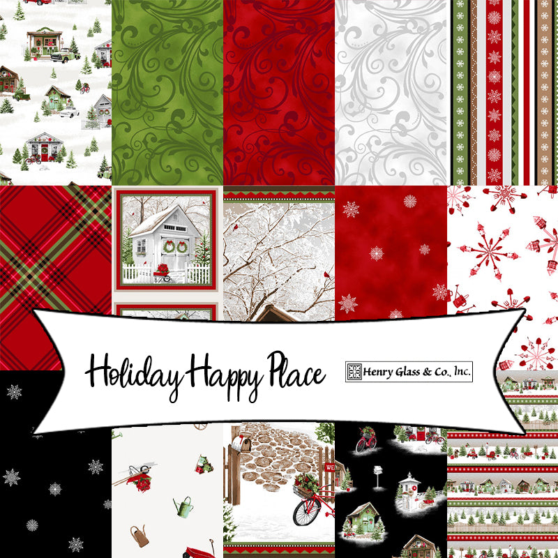 Holiday Happy Place by Jan Shade Beach for Henry Glass Fabrics