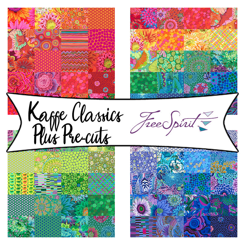 Kaffe Classics Plus Pre-cuts by Kaffe Fassett from Free Spirit Fabrics