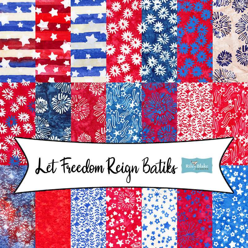 Let Freedom Reign Batiks from Riley Blake Designs