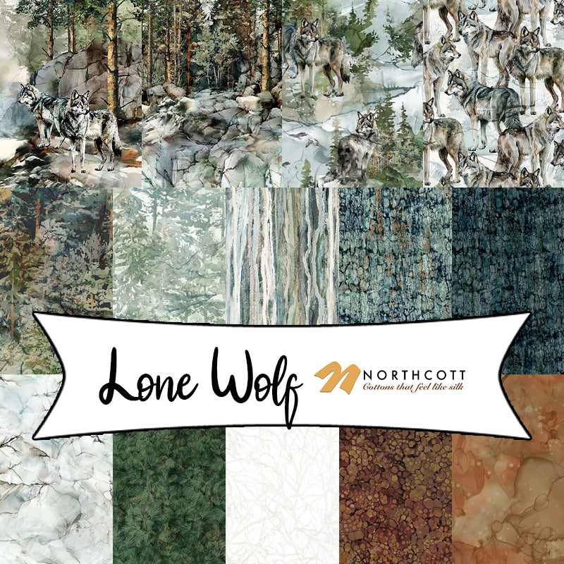 Lone Wolf by Deborah Edwards & Melanie Samra for Northcott Fabrics